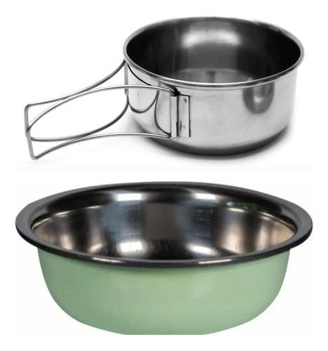 Marmita Camping Acero Inoxidable Combo Sarten Y Bowl 16cm