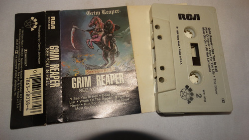 Grim Reaper  - See You In Hell (rca Victor) (tape:ex - Inser