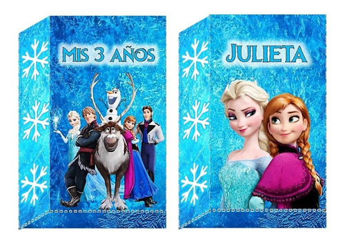 10 Bolsitas Golosineras Cierrabolsa Sticker Frozen Elsa Anna