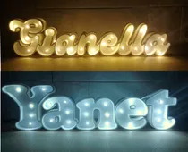 Comprar 2 Carteles Luminosos Nombre Personalizado Polifan Casamiento