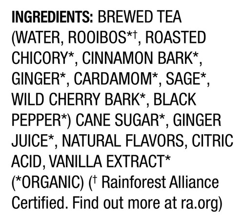 Yogi Tea, Chai Latte Orgánico, Concentrado De Té Rooibos