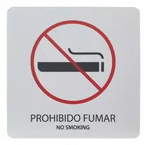 Comprar Letrero Señal Prohibido Fumar No Fumar Económico Serigrafía