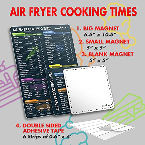 Juego Imanes Air Fryer - Tiempos De Cocción, Recetas,