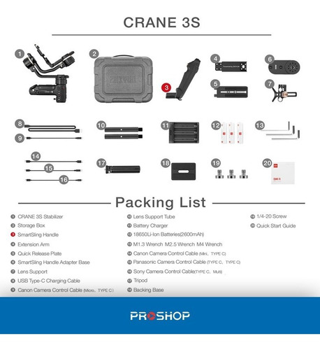 Imagen 10 de 10 de Gimbal Estabilizador Zhiyun Crane 3s Camaras 3-axis!!