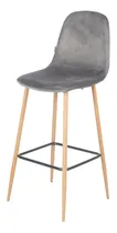 Comprar Banqueta Tulip Thea Nordica Tapizada Pata Acero Simil Madera