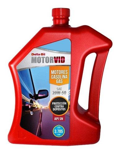 Aceite Motor Motorvid 20w50 Sn - Galon 