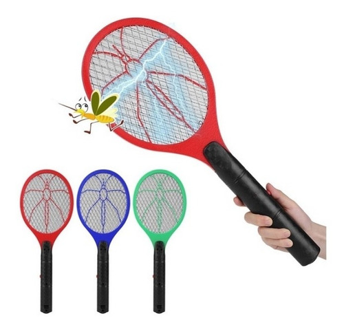 Imagen 1 de 3 de Raqueta Mata Zancudos Moscas Mosquitos Electrica Recargable