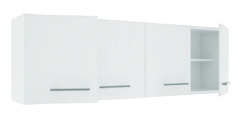 Imagen 3 de 8 de Combo Bajo Mesada 1,60 M + Alacena 4 Puertas + Bacha Acero @