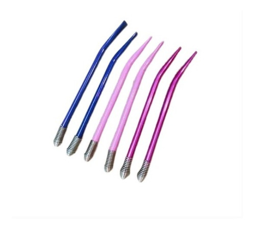Imagen 2 de 5 de 10 Bombillas Metalica Con Resorte Mate Colores Varios
