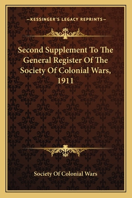 Libro Second Supplement To The General Register Of The So...