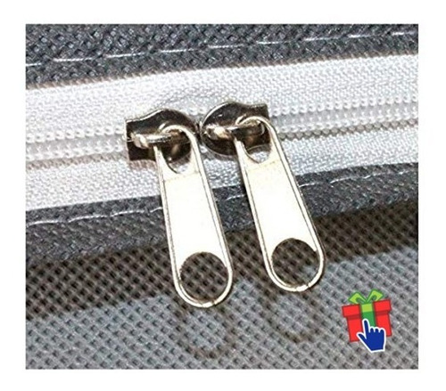 Imagen 4 de 8 de Set X 2 Organizadores Ropa Cama Tela Visor 80x45x15cm