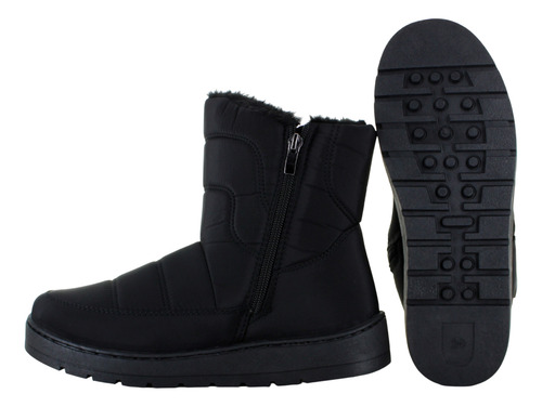 Furor Bota Moda Frio Invierno Casual Afelpada Mujer 91429