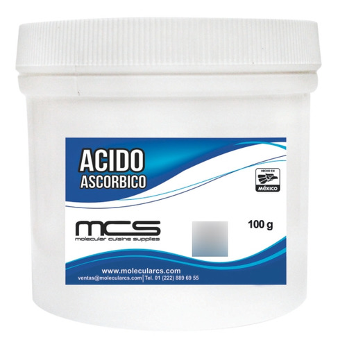 Acido Ascórbico 100 G Cocina Molecular