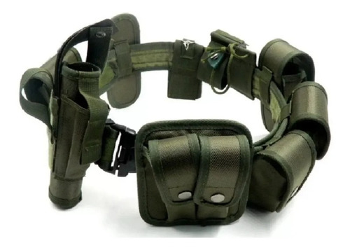 Cinturon Tactico Militar Replicas Airsoft Multi Pouch Negros