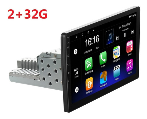 Autoestereo Wifi Gps Android 10 1din Pantalla Templada 2.5d