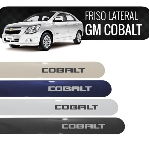 Friso Lateral Chevrolet Cobalt Cinza Rusk Cor Original