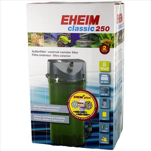 Filtro Externo Eheim Classic 250 440 L/h Con Mat. Filtrante