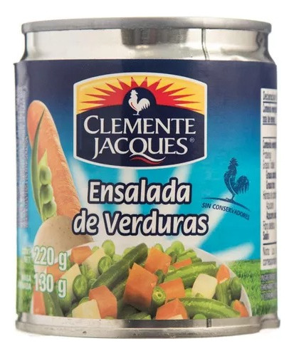 24 Latas De Ensalada De Verduras Clemente Jacques 220g