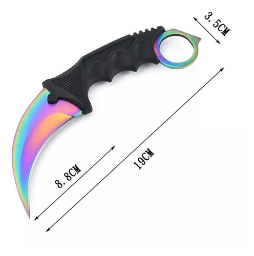 Karambit Cuchillo Tactico De Caza Cuchillo Defensivo Tornasol
