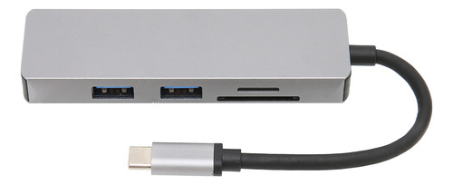 Hub Usb C Splitter Silver Expansion, 5 Gbps, Velocidad De Ví