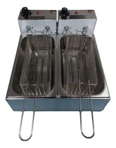 Comprar Fritadeira Elétrica 6 Litros 2 Cubas Gomes Inox 2 Cubas 220v
