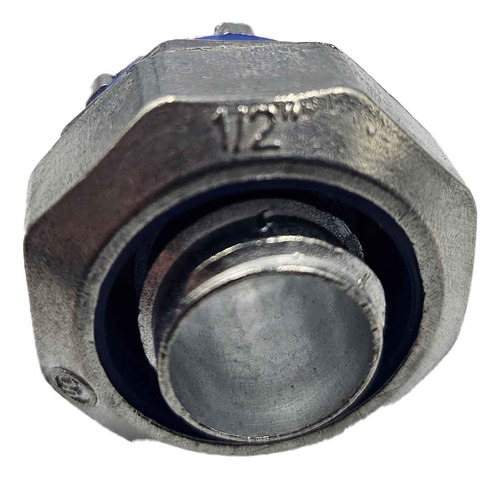5 Pzs Conector Recto Para Tubo Liquidtight Aluminio 1/2 PuLG