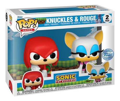 Funko Pop! Games Sonic Knuckles And Rouge 2 Pack Exclusivo
