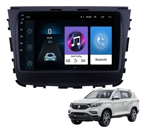 Radio Android Ssangyong Rexton/musso 2gb+32gb + Camara