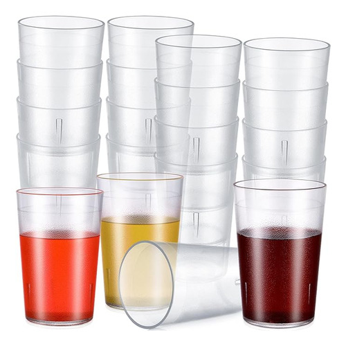 Paquete 48 Vasos Plastico Transparente 8 Onzas Grado Resiste