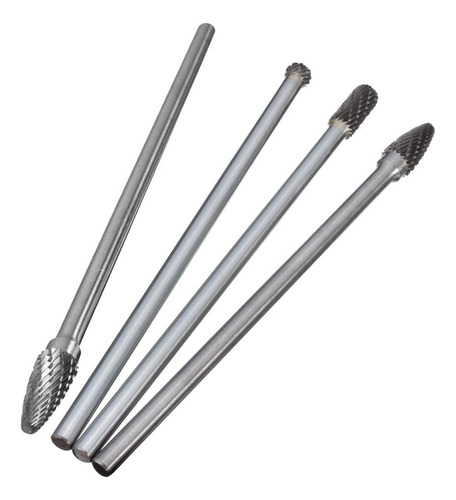 4 Brocas De Corte Rotativas De Carburo De Tungsteno Con Vást