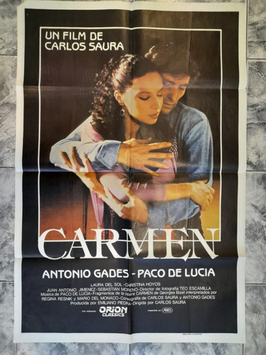 Afiche Ori. - Carmen - Antonio Gades-laura Del Sol