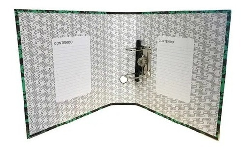 Imagen 2 de 2 de Caja Con 20 Carpeta Recopilador Registrador Verde Cart/ofici