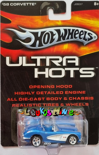 Hot Wheels ´58 Corvette Coupe Convertible Ultra Hots Lacrado