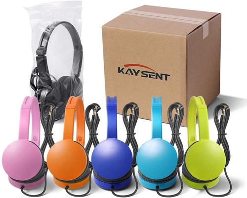 Paquete De 12 Auriculares Con Cable Headphones De Colores