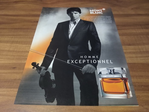 (pg391) Joshua Bell * Publicidad Mont Blanc