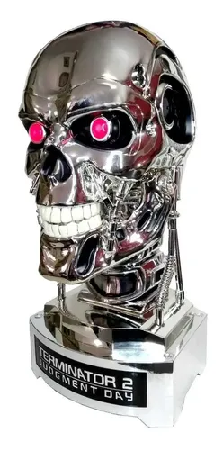 Cabeça Exterminador 2 Terminator 2 Endoskull T-800 Luz E Som