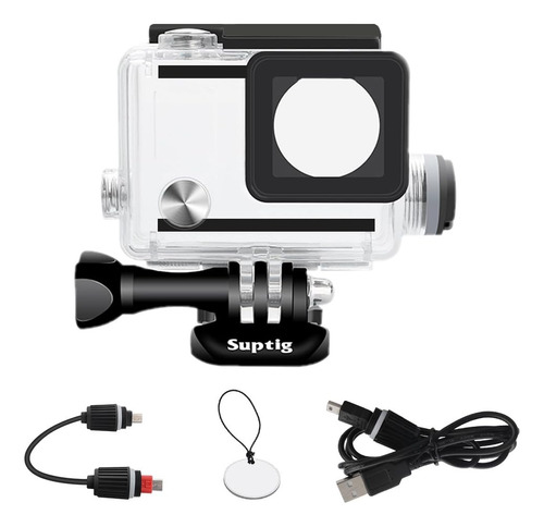 Carcasa Carcasa Impermeable Recargable Para Gopro Hero 4 Her