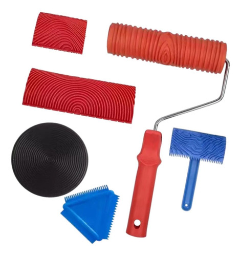 Conjunto De Herramientas De Grano De Madera De 6x Estilo A