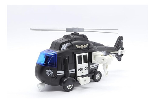 Helicoptero De Resgate Polícia Sons E Luzes - Shiny Toys