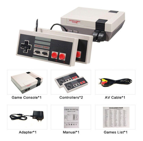 Consola Retro Videojuegos Clásica 620 Juegos 2 Controles