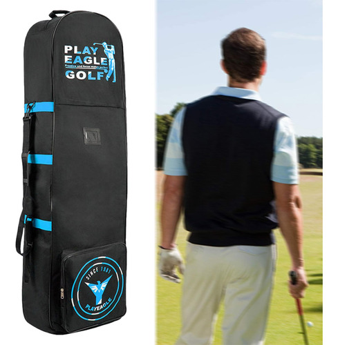 Funda De Viaje Para Palos De Golf Bolsa De Viaje Azul