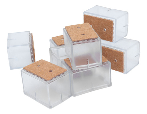 Silla Cuadrada De Silicona Con Protección De Patas Para Mueb