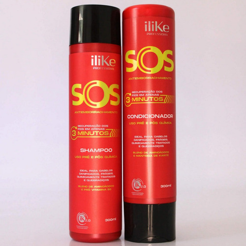 Ilike Sos Shampoo Antiemborrachamento Age Em 3 Min. - 300ml