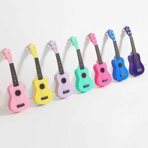 Ukelele Mustar Soprano Para Niños Principiantes De 21 Pulgad