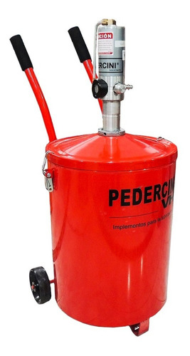 Grasera Engrasadora Neumatica 20kg Con Carro Pedercini