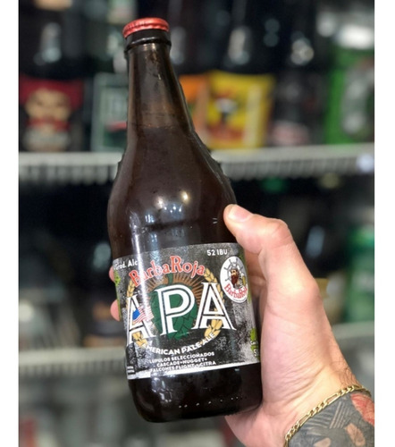 Imagen 3 de 10 de Cerveza Barba Roja Apa American Pale Ale 500ml. Pack X 6