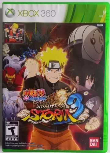 O jogo o jogo xbox 360 naruto ultimate ninja storm 3 naruto storm 1