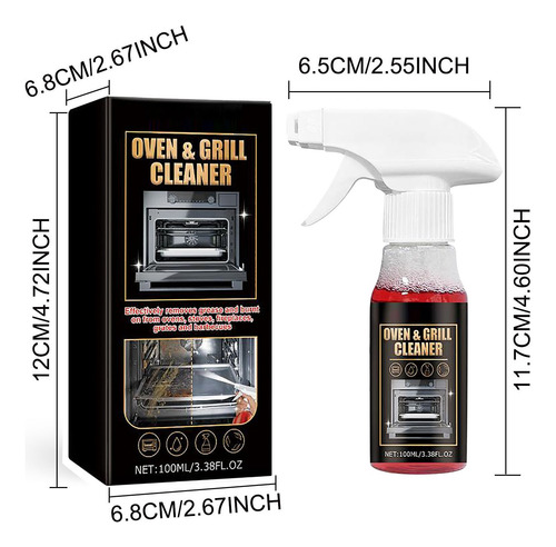Limpiador Para Horno Y Parrilla, 100 Ml, Agente Limpiador, 1