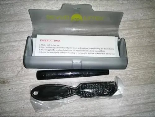 Lapiz Barba Perfila Rellena Estuche Para Cargar Cepillo