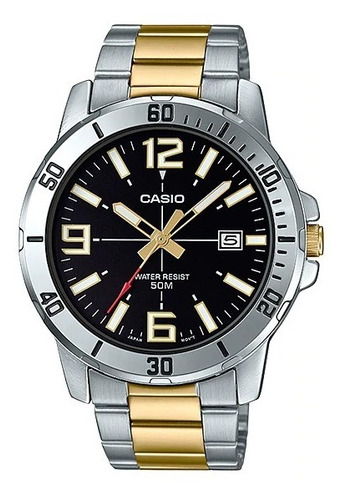 Reloj Casio Hombre Mtp-vd01sg-1b Metal Wr 50m Gtia 2 Años